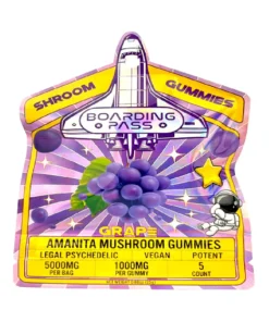 Buy Grape Boarding Pass Amanita Shroom Gummies 1000mg